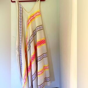 Flowy embroidered maxi summer dress